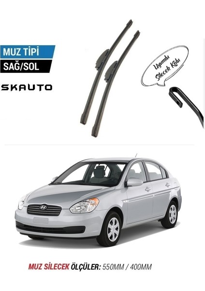 Hyundai Accent Era Ön Cam Muz Silecek Takımı (2006-2012)