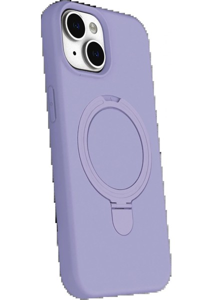 Apple iPhone 15 Plus Regal Magsafe Standlı Kapak - Lila fiyatları