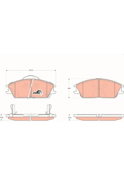 GDB3331 - Fren Balatası Ön - Trw