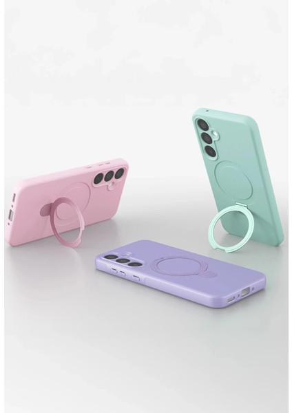 Samsung Galaxy A15 4g Regal Magsafe Standlı Kapak - Siyah indirimleri