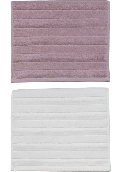 Microcotton 30X50 cm 2'li El-Yüz / Mutfak Havlu Seti Gül Kurusu / Ekru fiyatları