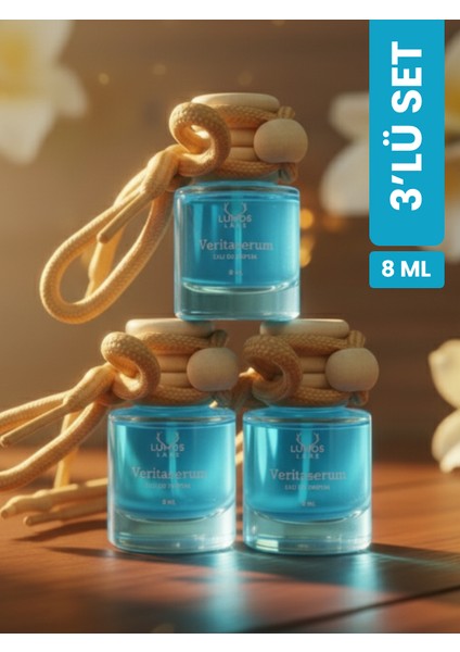 Veritaserum Askılı Araç Kokusu 8ml – 3'lü Set