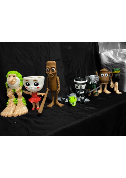 Mega Boy Tung, Ta, Sahur Ballerina Cuppicino, Assassino, Lirili, Bombardino,boneca,brr Patapim 8'li Set modelleri