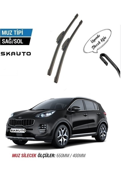 Kia Sportage Ön Cam Muz Silecek Takımı (2016-2021)