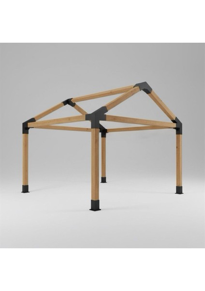 Ahşap Pergola-Kamelya Çatılı Set