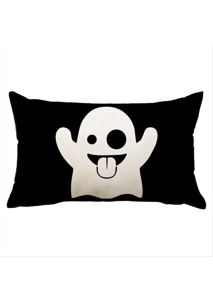 Cadılar Bayramı Hayalet Yastık Kılıfı Tatil Oturma Odası ve Yatak Odası Dekorasyonu Kanepe Yastık Kapağı Yastık Çekirdeği Olmayan 30X50CM (Yurt Dışından) modelleri