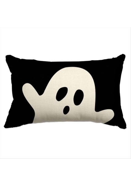 Cadılar Bayramı Hayalet Yastık Kılıfı Tatil Oturma Odası ve Yatak Odası Dekorasyonu Kanepe Yastık Kapağı Yastık Çekirdeği Olmayan 30X50CM (Yurt Dışından) indirimleri