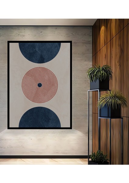 Çerçeve Görünümlü Soyut Sanat Geometrik Ahşap Mdf Dekoratif Ev Duvar Tablo Dikdörtgen Ev Duvar Tablo