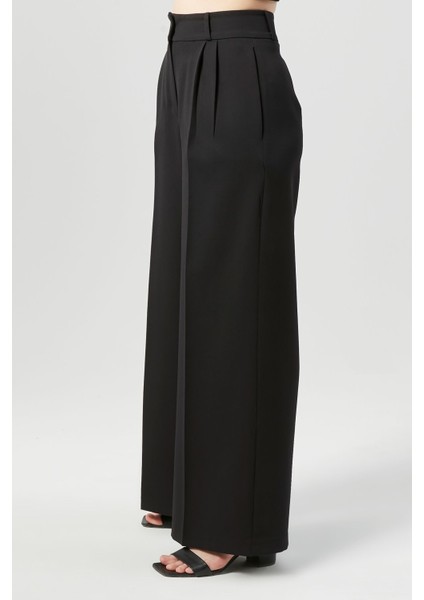 Kadın Şerit Detaylı Palazzo Pantolon