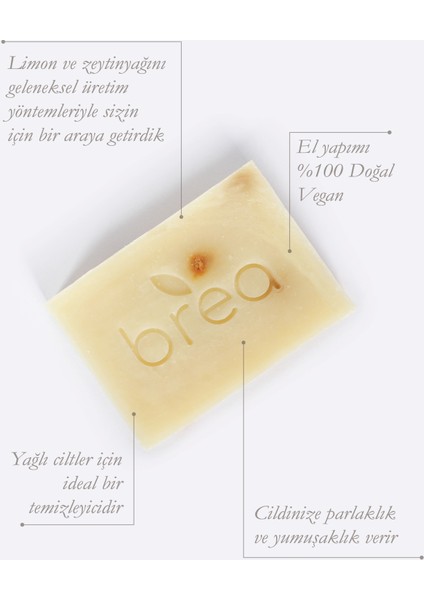 Zeytinyağlı Doğal Sabun Seti – Üzüm Çekirdeği, Limon ve Defne modelleri