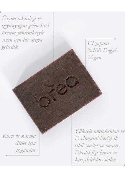 Zeytinyağlı Doğal Sabun Seti – Üzüm Çekirdeği, Limon ve Defne fırsatları