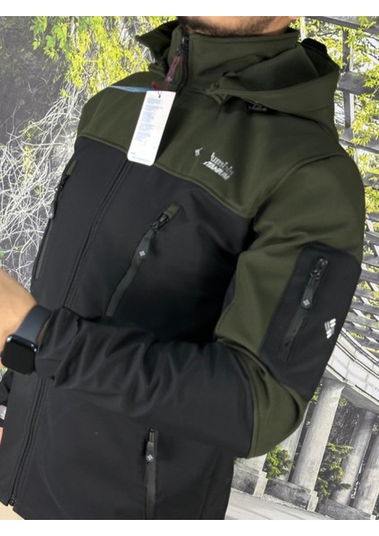 Taktikal Tactikal Softjel Içipolar Sıvı ve Rüzgar Geçirmez Outdoor Kışlık Mont Kapüşon Fermuarlı fiyatları
