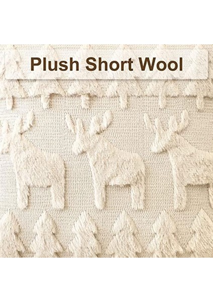 2 Yumuşak Peluş Kısa Yün Velvet Dekoratif Atma Yastığı Seti Kapaklar Kare Lüks Tarzı Yastık Kılıfı Yastık Kabuğu (Yurt Dışından) fırsatları