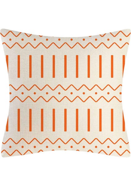 Turuncu Yastık 18X18 Set 4 Ev Dekoratif Atış Yastık Kapakları Açık Keten Kanepe Atma Yastık Kılıfı (Yurt Dışından) fiyatları