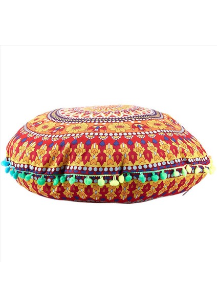 4x Hint Mandala Zemin Yastıkları Yuvarlak Bohem Yastık Yastıkları Yastıklar Kapak Kılıfı 13 (Yurt Dışından) fiyatları