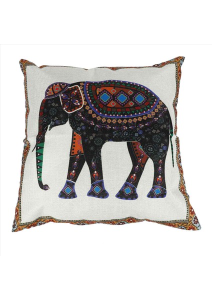 6x Hint Örme Fil Pamuk Keten Atma Yastığı Kılıf Yastık Kapak Dekor (Yurt Dışından) fırsatları