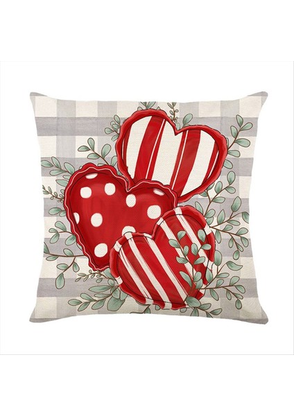 Sevgililer Günü Yastığı Kapakları Sonsuza Kadar Seviyor Okaliptüs Yaprakları Yastık Kapakları At Aşk Kalpleri Yastık Kılıfı Dekorasyonu (Yurt Dışından) fırsatları