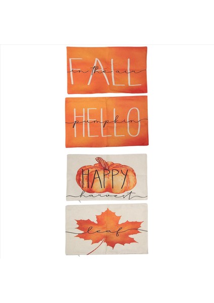 Sonbahar Dekor Akçaağaç Yaprağı Atma Yastık Kapakları 12 x 20 Yastık Sonbahar Şükran Günü Yastık Kılıfı 4 Kişilik Kanepe Seti (Yurt Dışından) fiyatları