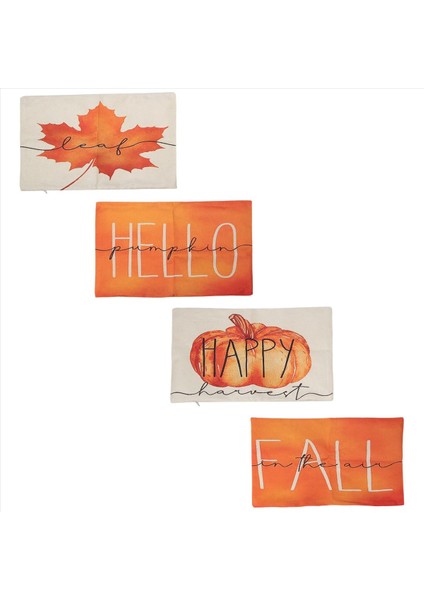 Sonbahar Dekor Akçaağaç Yaprağı Atma Yastık Kapakları 12 x 20 Yastık Sonbahar Şükran Günü Yastık Kılıfı 4 Kişilik Kanepe Seti (Yurt Dışından) modelleri