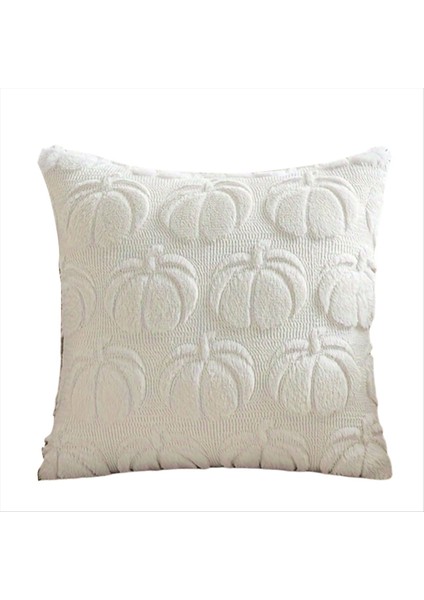 Sonbahar Işık Lüks Yüksek Dereceli Kabak Yastığı Yastık Kılıfı Kabak Yastığı Kapak Oturma Odası Kanepe Beyaz (Yurt Dışından)