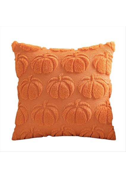 Sonbahar Işık Lüks Yüksek Dereceli Kabak Yastığı Yastık Kılıfı Kabak Yastığı Kapak Oturma Odası Çöp Dekorasyonu Koyu Turuncu (Yurt Dışından)