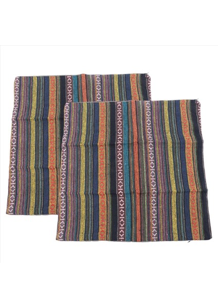 2 Bohem Atma Yastık Seti Kapaklar Dekoratif Boho Meksika Retro Şerit Çok Renkli Yastık Kılıfları Kanepe Için 18X18INCH (Yurt Dışından) fiyatları