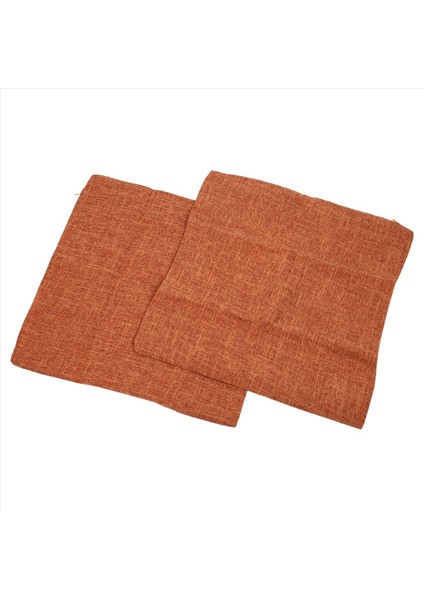 Yanmış Turuncu Yastık 18X18 Inç 2 Modern Çiftlik Evi Rustik Dekoratif Atış Yastık Kapağı Kare Yastık Kılıfı (Yurt Dışından) fiyatları
