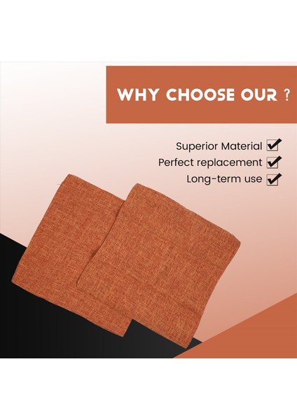 Yanmış Turuncu Yastık 18X18 Inç 2 Modern Çiftlik Evi Rustik Dekoratif Atış Yastık Kapağı Kare Yastık Kılıfı (Yurt Dışından) fırsatları