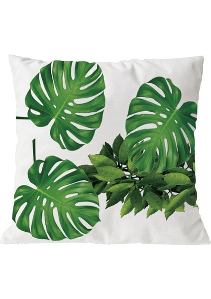 8pcs Bitki Yastık Kapağı Tropik Ağacı Yeşil Yastık Kapağı Palmiye Yaprağı Dekoratif Yastıklar Çiçek Yastık Kapağı 45X45CM (Yurt Dışından) modelleri