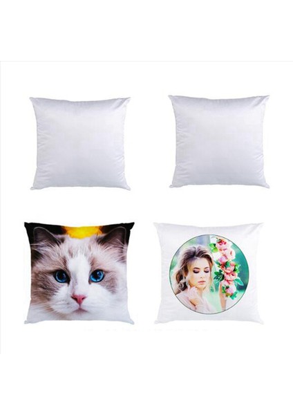 40X40 Beyaz Düz Süblimasyon Boşlukları Yastık Kılıfı Yastık Kapağı Yastık Kılıfı Isı Transferi Için Dıy Si Olarak Pres 30 Adet (Yurt Dışından) indirimleri