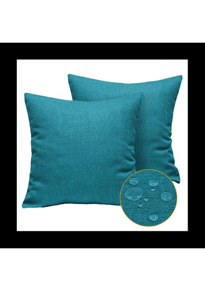 8 Açık Su Geçirmez Yastık Paketi Kapaklar Dekoratif Bahçe Yastık Kılıfları Kare Yastık Kılıfları 18 x 18 Inç (Yurt Dışından)