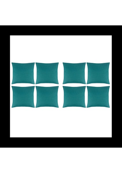 8 Açık Su Geçirmez Yastık Paketi Kapaklar Dekoratif Bahçe Yastık Kılıfları Kare Yastık Kılıfları 18 x 18 Inç (Yurt Dışından) fiyatları