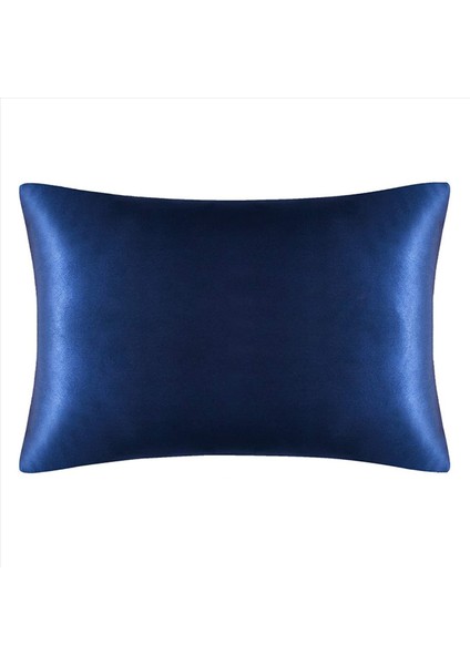 Her Iki Taraf Da Saç ve Cilt Için Doğal Saf Dut Ipek Yastık Kılıfı 600 Iplik Sayısı 50X75CM-NAVY Mavi (Yurt Dışından) fiyatları