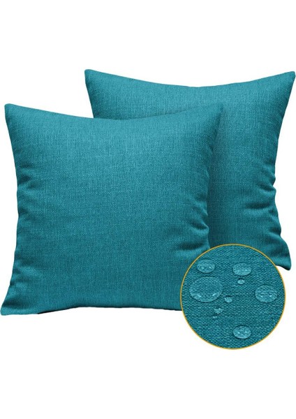 4 Açık Su Geçirmez Yastık Paketi Kapaklar Dekoratif Bahçe Yastık Kılıfları Kare Yastık Kılıfları 18 x 18 Inç (Yurt Dışından) fiyatları
