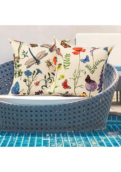 Açık Yastık Kapakları 18X18 Inç 4 Açık Su Geçirmez Yastık Kapağı Veranda Mobilya Bahçesi Için (Yurt Dışından) modelleri