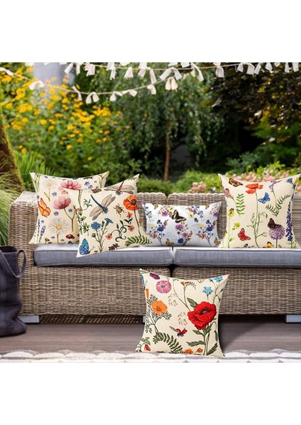 Açık Yastık Kapakları 18X18 Inç 4 Açık Su Geçirmez Yastık Kapağı Veranda Mobilya Bahçesi Için (Yurt Dışından) fırsatları