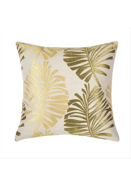 45X45CM Yapraklar Bitki Desen Yastık Kasası Ins Stil Yaprağı Dekoratif Yastık Kılıfları Yastık Kapakları Ev Dekoru B (Yurt Dışından)