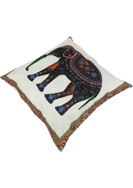 4x Hint Örgü Fil Pamuk Keten Atma Yastığı Kılıf Yastık Kapak Dekoru (Yurt Dışından) fiyatları