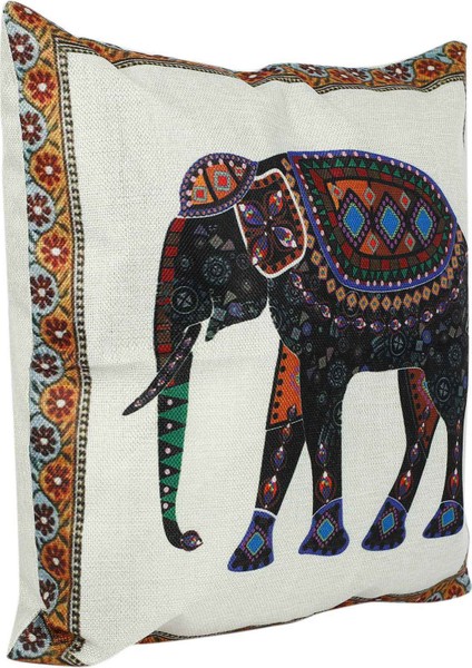 4x Hint Örgü Fil Pamuk Keten Atma Yastığı Kılıf Yastık Kapak Dekoru (Yurt Dışından) fırsatları