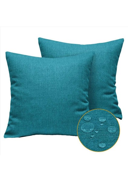 16 Açık Su Geçirmez Yastık Paketi Kapaklar Dekoratif Bahçe Yastık Kılıfları Kare Yastık Kılıfları 18 x 18 Inç (Yurt Dışından)