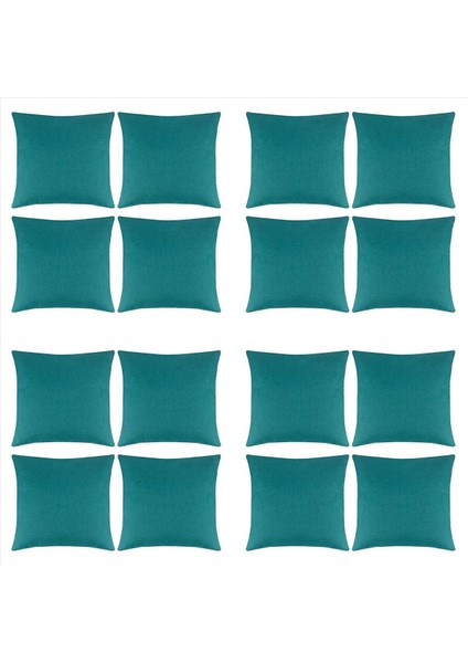 16 Açık Su Geçirmez Yastık Paketi Kapaklar Dekoratif Bahçe Yastık Kılıfları Kare Yastık Kılıfları 18 x 18 Inç (Yurt Dışından) fiyatları