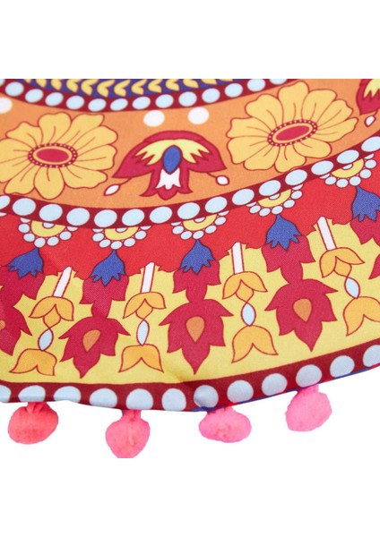 2x Indian Mandala Zemin Yastıkları Yuvarlak Bohem Yastık Yastıkları Yastıklar Kapak Kılıfı 13 (Yurt Dışından) modelleri