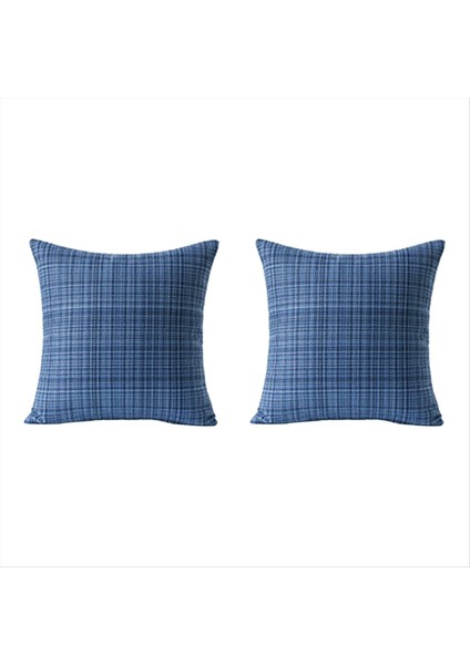 2 Paket 18X18 Dış Mekan Su Geçirmez Atma Yastığı Kapakları Suya Dayanıklı Yastık Kapakları (Yurt Dışından)