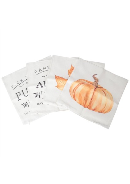Sonbahar Dekor Yastık 18X18 Set 4 Açık Sonbahar Yastık Dekoratif Atış Yastıklar Çiftlik Evi Sonbahar Yastık Kılıfı (Yurt Dışından) fırsatları
