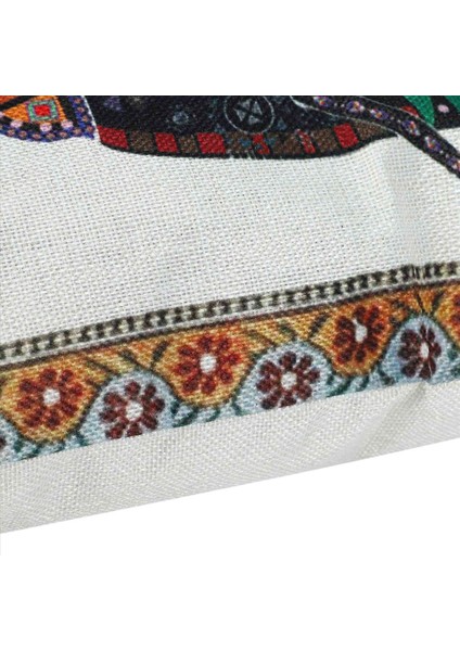 3x Hint Örme Fil Pamuk Keten Atma Yastığı Kasası Yastık Kapak Dekoru (Yurt Dışından) fırsatları