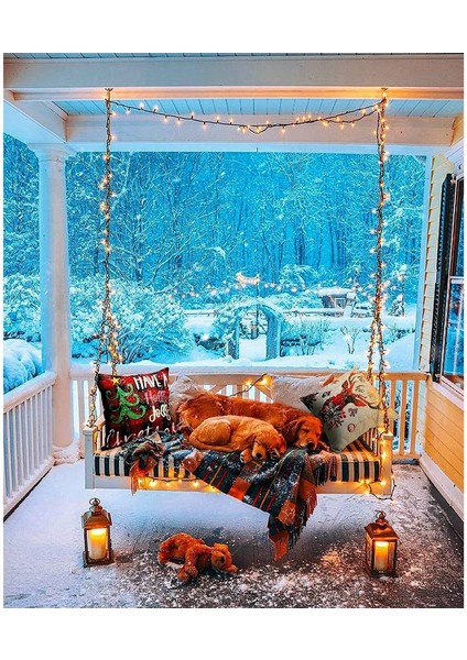 Noel Yastığı 18X18 Set 4 Noel Dekoratif Atış Yastıkları Kanepe Kanepe Sandalyeleri Oturma Tezgahı (Yurt Dışından) fırsatları