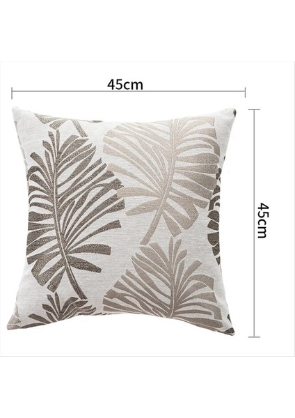 45X45CM Yapraklar Bitki Desen Yastık Kasası Ins Stil Yaprağı Dekoratif Yastık Kamışları Yastık Kapakları Ev Dekoru E (Yurt Dışından) fırsatları
