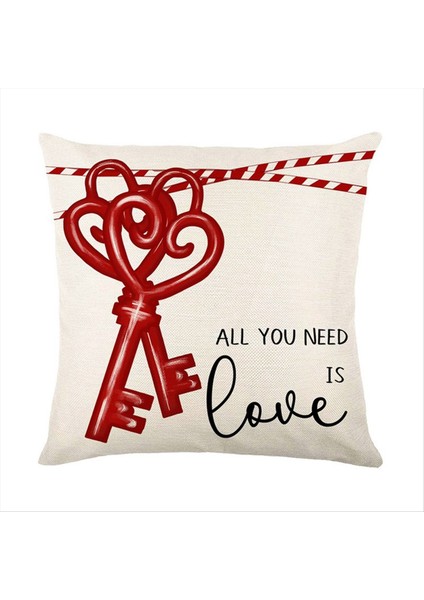 Sevgililer Günü Yastığı Kapakları 4 Kalp Kilidi Sevgililer Günü Süslemeleri Kanepe Için Yastık Kapakları Atın (Yurt Dışından) indirimleri