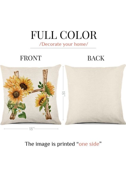 Bahar Yastığı Kapakları 18X18 Set 4 Yastık Kılıfı Bahar Süslemeleri Çiftlik Evi Yastık Atma Kapakları Ev Dekor (Yurt Dışından) indirimleri