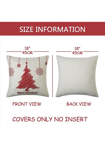 Noel Yastığı 18X18 Set 12 Çiftlik Evi Için Noel Dekoru Noel Dekorasyonları Ev Için Yastık Kılıfı Atıyor (Yurt Dışından) fiyatları